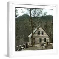 New Hampshire (United States), the White Mountains, Echo Lake House-Leon, Levy et Fils-Framed Photographic Print