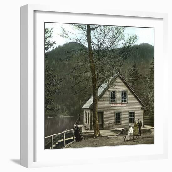 New Hampshire (United States), the White Mountains, Echo Lake House-Leon, Levy et Fils-Framed Photographic Print