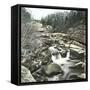 New Hampshire (United States), the White Mountains, the Smaller Falls of the Ammonoosuc River-Leon, Levy et Fils-Framed Stretched Canvas