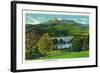 New Hampshire - View of Mount Chocorua and Lake-Lantern Press-Framed Art Print