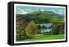 New Hampshire - View of Mount Chocorua and Lake-Lantern Press-Framed Stretched Canvas