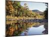 New Hampshire, White Mts Nf, Sugar Maple Reflect in the Swift River-Christopher Talbot Frank-Mounted Photographic Print