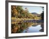 New Hampshire, White Mts Nf, Sugar Maple Reflect in the Swift River-Christopher Talbot Frank-Framed Photographic Print