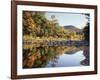 New Hampshire, White Mts Nf, Sugar Maple Reflect in the Swift River-Christopher Talbot Frank-Framed Photographic Print