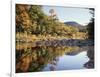 New Hampshire, White Mts Nf, Sugar Maple Reflect in the Swift River-Christopher Talbot Frank-Framed Photographic Print