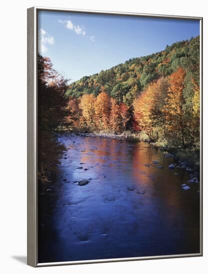 New Hampshire, White Mts Nf, Sugar Maples and Wild Ammonoosuc River-Christopher Talbot Frank-Framed Photographic Print