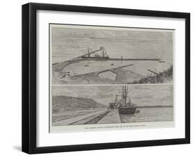 New Harbour Works at Mormugao, Near Goa, on the West Coast of India-null-Framed Giclee Print