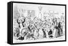 New Harmony - All Owin' - No Payin', 1845-George Cruikshank-Framed Stretched Canvas