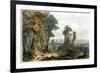 New Harmony on the Wabash, Plate 2 from Volume 2 of "Travels in the Interior of North America"-Karl Bodmer-Framed Giclee Print