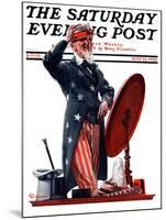 "New Hat for Uncle Sam," Saturday Evening Post Cover, May 12, 1923-Elbert Mcgran Jackson-Mounted Giclee Print
