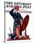 "New Hat for Uncle Sam," Saturday Evening Post Cover, May 12, 1923-Elbert Mcgran Jackson-Stretched Canvas
