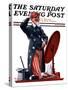 "New Hat for Uncle Sam," Saturday Evening Post Cover, May 12, 1923-Elbert Mcgran Jackson-Stretched Canvas