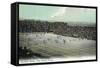 New Haven, Connecticut - Football Game at Yale Bowl-Lantern Press-Framed Stretched Canvas