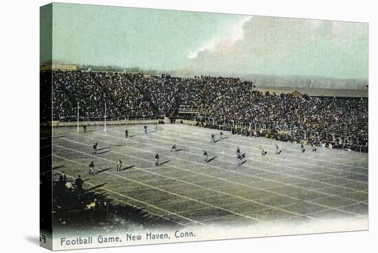 New Haven, Connecticut - Football Game at Yale Bowl-Lantern Press-Stretched Canvas