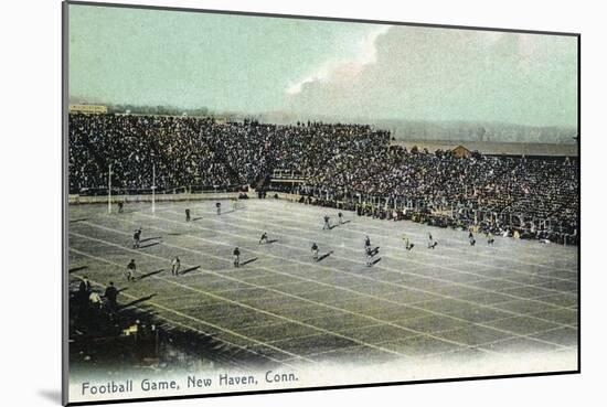 New Haven, Connecticut - Football Game at Yale Bowl-Lantern Press-Mounted Art Print