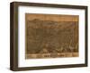 New Haven, Connecticut - Panoramic Map-Lantern Press-Framed Art Print