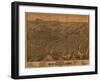 New Haven, Connecticut - Panoramic Map-Lantern Press-Framed Art Print