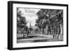 New Haven, Connecticut, View of Yale University Campus-Lantern Press-Framed Art Print