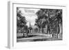 New Haven, Connecticut, View of Yale University Campus-Lantern Press-Framed Art Print