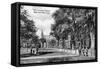 New Haven, Connecticut, View of Yale University Campus-Lantern Press-Framed Stretched Canvas