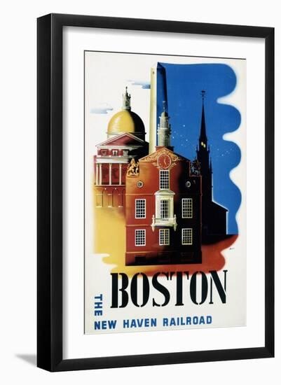 New Haven Railroad, Boston-Ben Nason-Framed Art Print