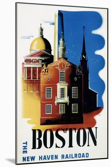 New Haven Railroad, Boston-Ben Nason-Mounted Art Print