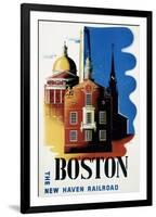 New Haven Railroad, Boston-Ben Nason-Framed Art Print