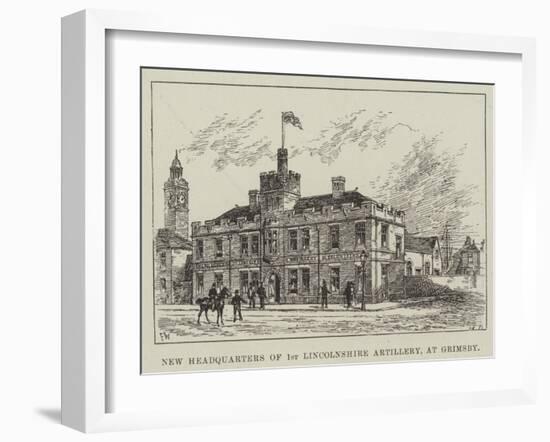 New Headquarters of 1st Lincolnshire Artillery, at Grimsby-Frank Watkins-Framed Giclee Print