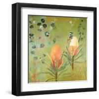 New Holland Honeyeater upon the Victoria-Trudy Rice-Framed Art Print