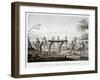 New Holland, Port Jackson: Burial Ceremony of the Aborigines Book Illustration-null-Framed Giclee Print