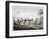 New Holland, Port Jackson: Burial Ceremony of the Aborigines Book Illustration-null-Framed Giclee Print