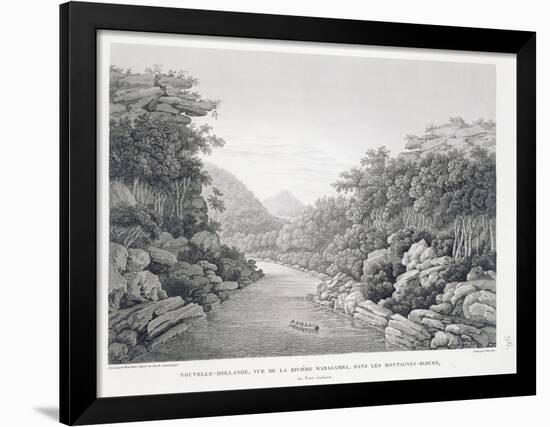 New Holland: View of the Waragamba River in the Blue Mountains, from 'Voyage Autour Du Monde-Pierre Antoine Marchais-Framed Giclee Print