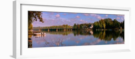 New Hope-Lambertville Bridge, Delaware River, New Hope, Bucks County, Pennsylvania, USA-null-Framed Photographic Print