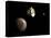 New Horizons Spacecraft Flies by Dwarf Planet Pluto and its Moon Charon-Stocktrek Images-Stretched Canvas