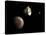 New Horizons Spacecraft Flies by Dwarf Planet Pluto and its Moon Charon-Stocktrek Images-Stretched Canvas