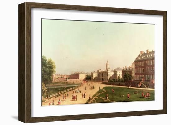 New Horse Guards from St. James's Park-Canaletto-Framed Giclee Print