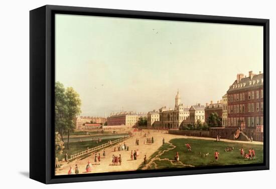 New Horse Guards from St. James's Park-Canaletto-Framed Stretched Canvas