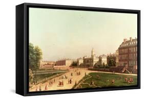 New Horse Guards from St. James's Park-Canaletto-Framed Stretched Canvas