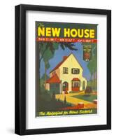 New House, Moving Houses Property Magazine, UK, 1935-null-Framed Giclee Print