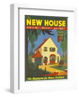 New House, Moving Houses Property Magazine, UK, 1935-null-Framed Giclee Print