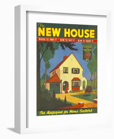 New House, Moving Houses Property Magazine, UK, 1935-null-Framed Giclee Print