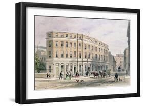 New Houses at Entrance of Gresham St, 1851-Thomas Hosmer Shepherd-Framed Giclee Print