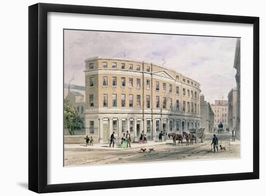 New Houses at Entrance of Gresham St, 1851-Thomas Hosmer Shepherd-Framed Giclee Print