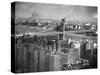 New Housing Project with the Manhattan Bridge in the Bckgrd. on the East Side of the City-Margaret Bourke-White-Stretched Canvas