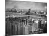 New Housing Project with the Manhattan Bridge in the Bckgrd. on the East Side of the City-Margaret Bourke-White-Mounted Photographic Print