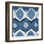 New Ikats Indigo-Patricia Pinto-Framed Art Print