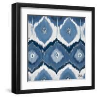 New Ikats Indigo-Patricia Pinto-Framed Art Print