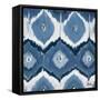 New Ikats Indigo-Patricia Pinto-Framed Stretched Canvas