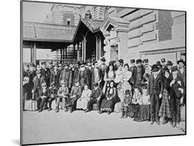 New Immigrants on Ellis Island, New York, 1910-null-Mounted Photographic Print