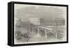 New Iron Bridge at St Petersburg-null-Framed Stretched Canvas